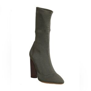 Yeezy Season 2 Knit Olive Green Low Sock Boots